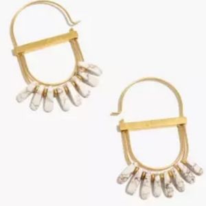 NWT Madewell Beaded Fringe Statement Earrings